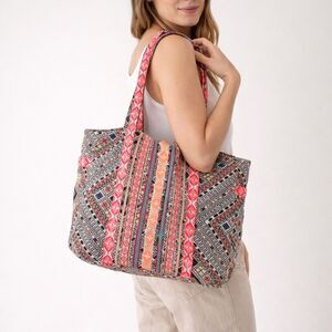 Colorful Patterned Tote Bag